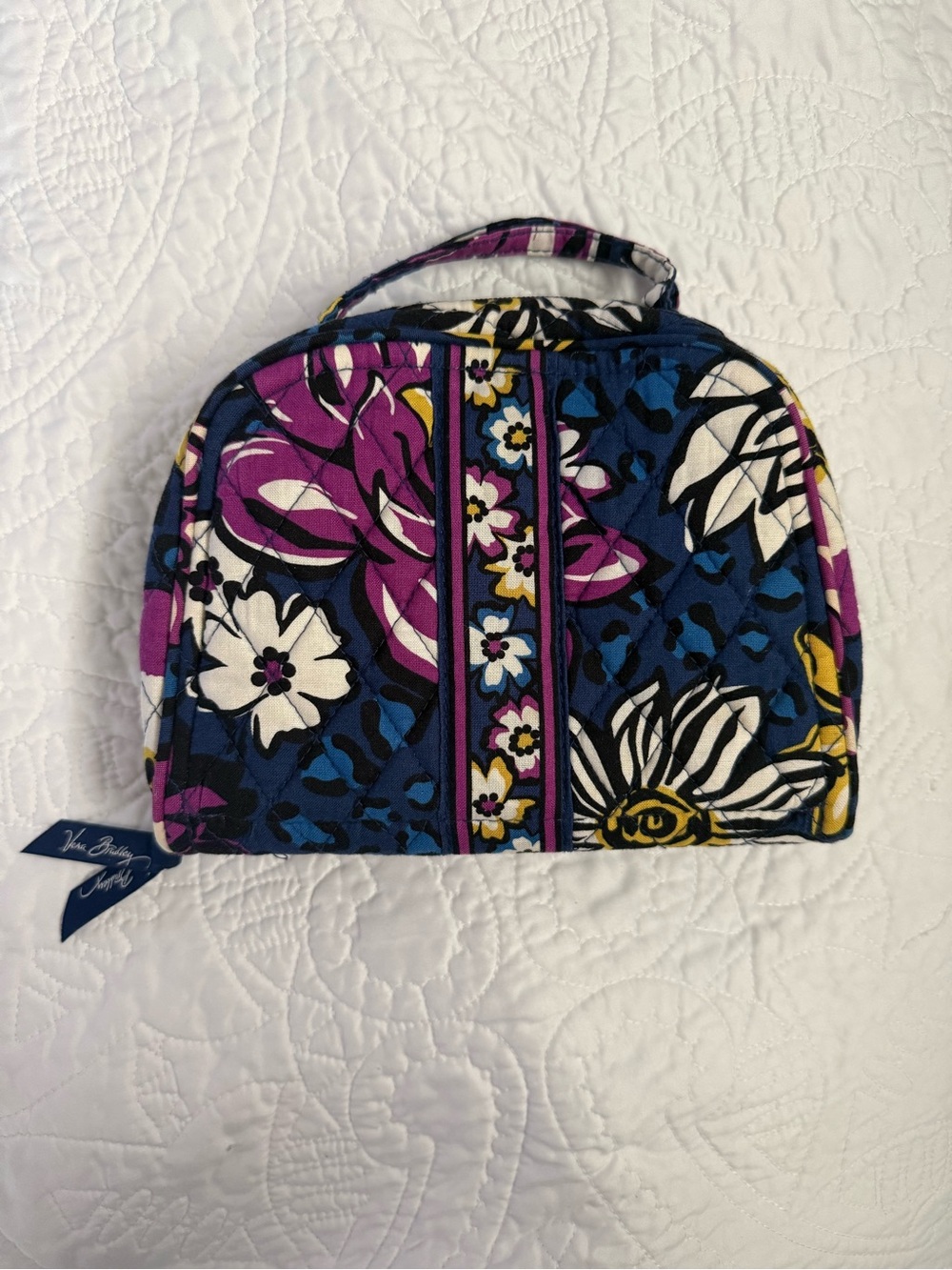 Vera Bradley Travel Jewelry Organizer Case Floral Quilted Retired Pattern